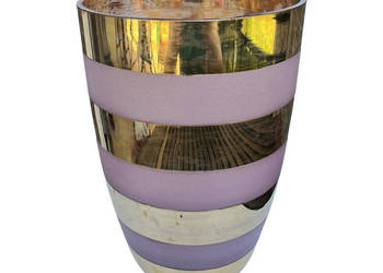 Duży wazon złocony, Bohemia, Czechosłowacja, lata 80.