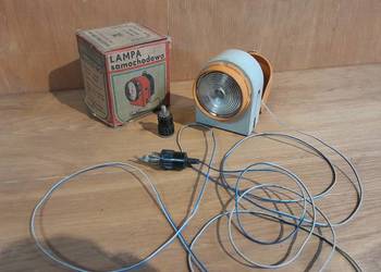 Stara lampka samochodowa zabytek PRL retro vintage