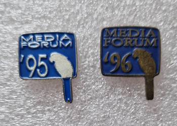 Media Forum`95 i Media Forum`96 (komplet) - przypinki/piny