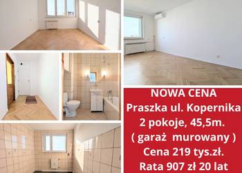 NOWA CENA. Mieszkanie 2 pokoje 45m + garaż murowany