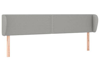 Zagłówek uszak jasnoszary 203x23x78/88 cm tkanina WM-3117026