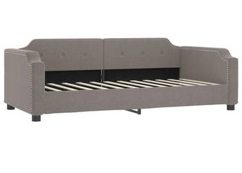 Sofa z funkcją spania kolor taupe obita tkaniną 100x200 cm WM-354213