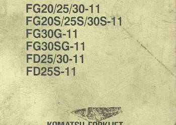 Komatsu FG20 FG25 FG30 20S 25S 30S 30G SG katalog części zamienych PL