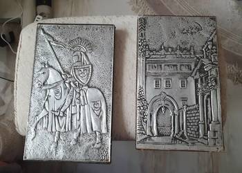 Plakiety drewniano-metalowe