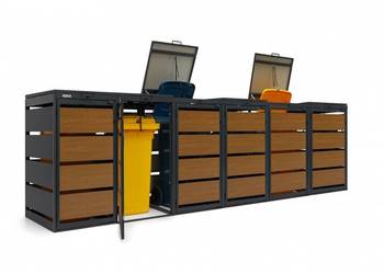 Zabudowy koszy na śmieci -różne wymiary