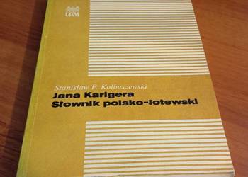 Jana Karigera słownik polsko-łotewski na tle leksykografii  Kolbuszewski