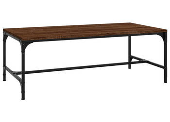 Stolik kawowy brązowy dąb 100x50x35cm materiał drewnopochodny WM-819391