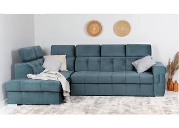 Narożnik 190 x 280cm ze spaniem + Pojemnik, ATLANTA - Outlet = MEBLE PYKA