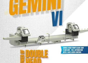 Piła dwugłowicowa kątowa GEMINI VI; 2x tarcza 600mm automat