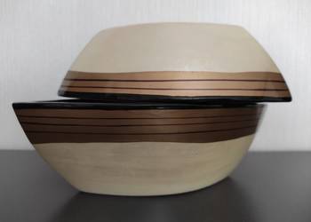Doniczki, osłonki ceramiczne PRL 2 szt