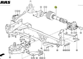 Claas RU600 - wałek przegubowy 0009965272