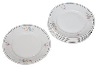 Komplet 6-ciu talerzyków z kwiatami Import nr 954