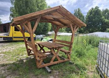 Komplet ogrodowy z zadaszeniam