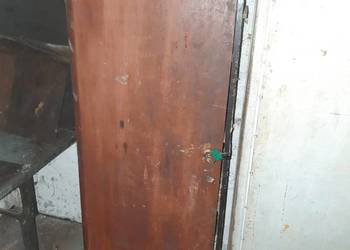 Stara szafa brązowa pojedyncza drewniana vintage art deco