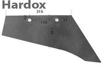 Lemiesz 300hektarów HARDOX N258/P części do pługa ROWER