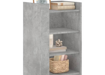 Szafka szarość betonu 45x35x75 cm materiał drewnopochodny WM-848384