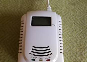 Czujnik czadu i gazu 2w1 LCD – Sieciowy + Zasilanie awaryjne bateryjne JKD-