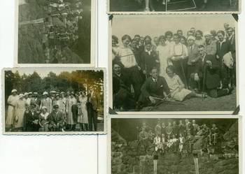 Stare fotografie z lat 30-tych ciupaga wycieczka 6 szt