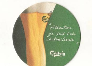 Carlsberg - podstawka do piwa. Nr. 6.