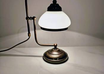 Mosiężna lampa stołowa / nocna / biurowa secesja