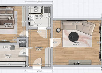 Mieszkanie 2pokojowe 46m2 Bielany