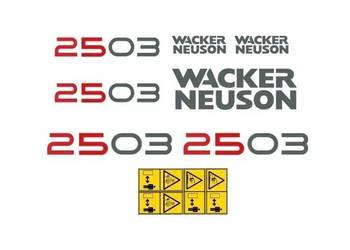 Naklejki oklejenie naklejka - WACKER NEUSON 2503 Zamiennik
