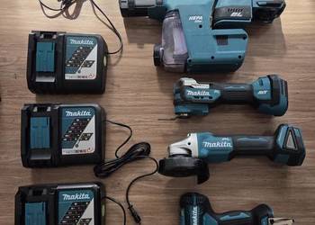 Zestaw makita 18v,mlot udarowy, multitool, szlifierka, wkretarka, 