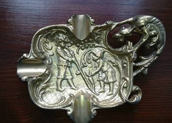 Stara mosiężna patera, popielniczka, Stara mosiężna patera, popielniczka,