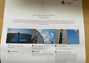 Sprzedam voucher „ walk in the sky”
