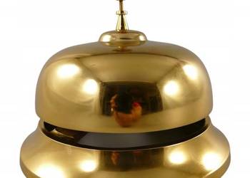Aluminiowy dzwonek recepcyjny hotelowy restauracja kawiarnia DUŻY Aluminiowy dzwonek recepcyjny hotelowy restauracja kawiarnia DUŻY
