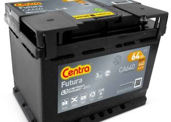 Akumulator 64Ah 640A Centra FUTURA  PRAWY PLUS
