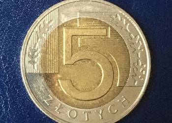 moneta 5 zł z 2020 r. Bardzo ładny stan