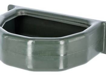 Koryto paszowe półokrągłe z tworzywa sztucznego 25 l zielone 324825