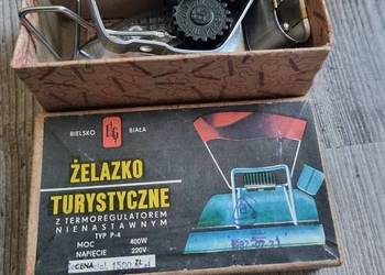 Stare żelazko podrużne TYP P-4 1987r. Bielsko Biała PRL
