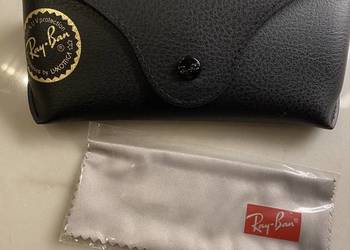 Oryginalne czarne etui na okulary Ray-Ban Luxottica