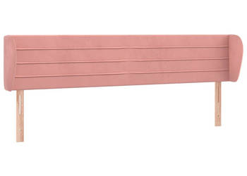 Zagłówek uszak różowy 183x23x78/88 cm aksamitny WM-3117349