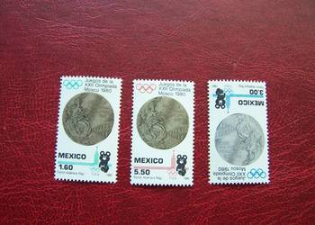 Meksyk 1980 MNH Mi. 1718/20 Sport Olimpiada Moskwa 80