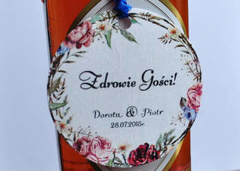 zawieszki na alkohol, zawieszki boho, zawieszki ślubne