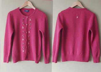 Piękny sweter Tulchan 100% lambswool rozmiar S