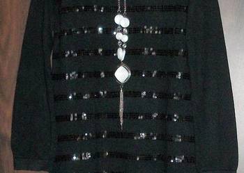 Sweter tunika w kolorze czarnym z bawełny r. 38/40