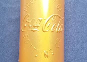 Złota kolekcjonerska szklanka Coca Cola. Property of Bottling Co.