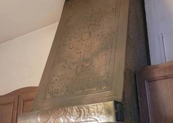 Na sprzedaż stary MIEDZIANY okap ręcznie robiony z pięknymi zdobieniami