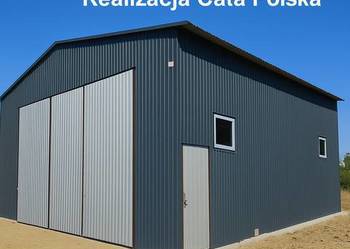 Wysoki Grafitowy GARAŻ BLASZANY|Wiata|Hala|Magazyn|Silos – GRZYWSTAL