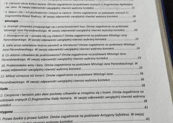 opracowania z języka polskiego do matury ustnej