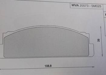 Klocki hamulcowe kpl. przód  FIAT 124, 124 SPIDER, 125, 127, 12