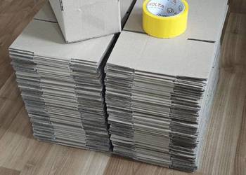 100 kartonów klapowych 200x120x80 Taśma żółta GRATIS