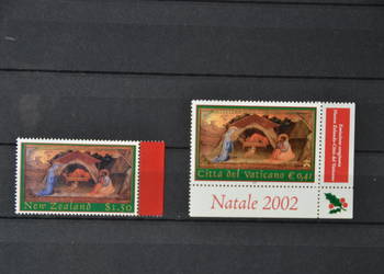 Znaczki.Wydanie Wspólne Watykan Nowa Zelandia ** Boże Narodzenie