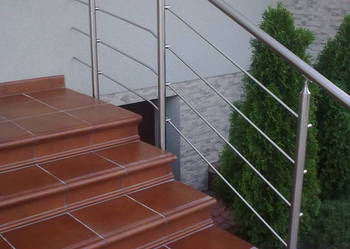 balustrada nierdzewna szlifowana