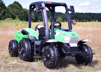 Autko na akumulator OLBRZYMI TRAKTOR Z PRZYCZEPĄ 4x4 zabawka