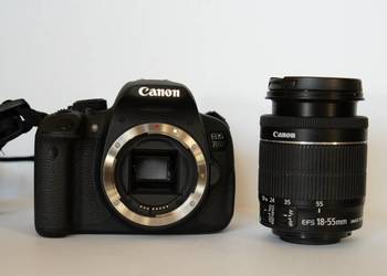 Canon EOS 700D +obiektyw, poniżej 4tys przebiegu. ZESTAW